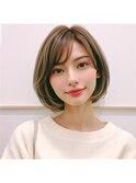 ショートボブ/丸みボブ/前髪あり/美髪/レイヤー20代30代40代50代
