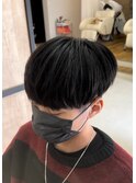 大分メンズナチュラルストレート刈り上げマッシュショート