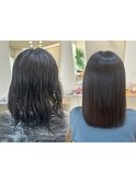 縮毛矯正beforeafter