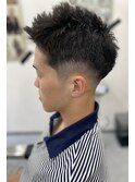 ソフトツイスト×フェードカット
