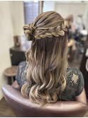 ヘアセット　くるみちゃんヘア