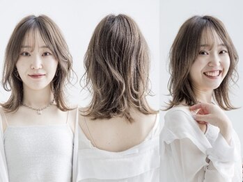 ガレットウメダ(GALETTE UMEDA)の写真/【9時～21時/女性stylist】高い技術と肌に優しいオーガニックMENUで叶える、こだわりの大人デザインカラー!