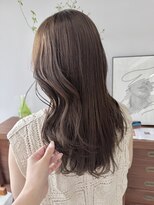 ヘアー アイス 御器所本店(HAIR ICI) ブリーチなしカラーモカブラウンレイヤー秋カラー顔周りカット