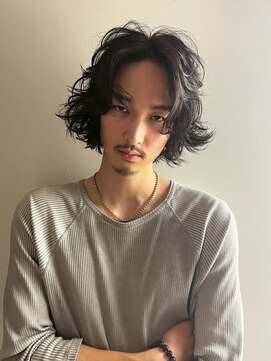 クク 渋谷(QUQU) メンズ　パーマ　レイヤー　ボブ