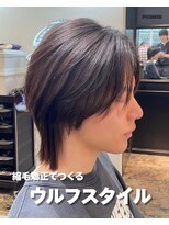 エノア 銀座(ENORE)&nbsp;メンズ縮毛矯正で自然なストレートウルフ　髪質改善