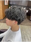 波巻きツイストパーマ