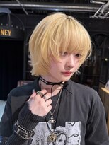 ノラ ヘアーサロン(NORA HAIR SALON) 抜きっぱなしホワイトブロンド金髪ショートケアブリーチ