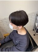 曲がる縮毛矯正でナチュラルに決まるシースルーマッシュ