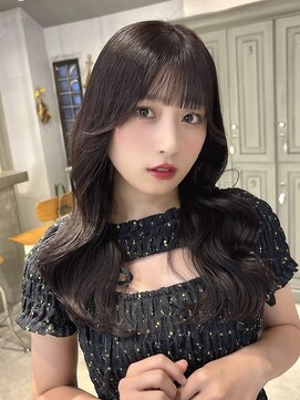 カシュカシュ アネックス(cache cache annex) アイドル前髪顔周りラベンダーベージュ透明感カラー