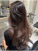 天神大名レイヤーカット大人レイヤーくびれヘアロング今泉