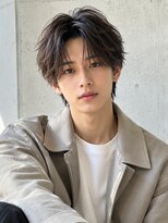 ノア 三宮店(NOA)&nbsp;【NOA】メンズ韓国風毛流れセンターパート×フェザーニュアンス