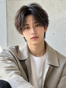 ノア 三宮店(NOA) 【NOA】メンズ韓国風毛流れセンターパート×フェザーニュアンス