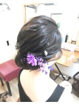 ロカット サロン(Roquat Salon) シンプル毛流れアップアレンジ【ヘアアレンジ 立川/立川南/袴】