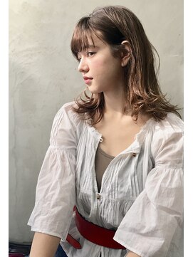 アスター(astar) 【Astar】ラフカールミディアム シースルー 大人かわいい ロブ