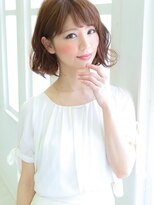 ティーノ(TINO by ganesha)&nbsp;ゆるウェーブが可愛いおしゃれショートボブ