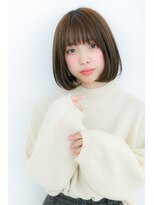 カバーヘア イヴ 戸頭店(COVER HAIR EVE) 好感度大♪前下がり黒髪ナチュラルボブディZ戸頭10代20代30代