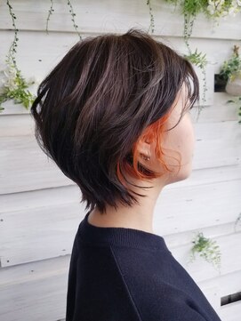 ノア 大宮店(Noa) オレンジ/ショートボブ/ショートヘア/カット＋カラー