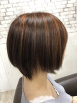 ヘアテラスベル(HAIR TERRACE BELL)&nbsp;【人気ハイライト】オレンジグレージュショートカット