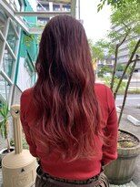 ブッディ(BDY)&nbsp;バレイヤージュ履歴を活かして☆強めレッド