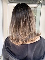 アイティー バイ アルバム 中野店(IT by ALBUM)&nbsp;シャドールーツ_外ハネボブセクションカラー_ba397092