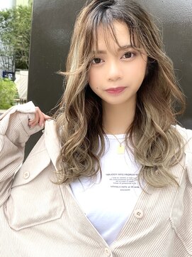 テュケー(TYCHE) long style  gradation beige