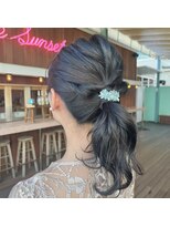 ブレス ヘアー リーベ(Bless HAIR Liebe)&nbsp;20代30代40代◎結婚式アッシュカラーこなれ大人まとめ髪