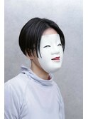 センターパート刈り上げ女子リヴァイヘア【coma中野】