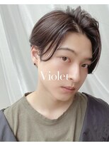 韓国マッシュセンターパートアッシュオリーブ