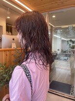 オアシス(oasis)&nbsp;【oasisマミ】ブリーチなしピンクブラウン/ウェーブパーマ