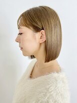 アイティーバイアルバム 八王子店(IT by ALBUM)&nbsp;美髪セミディカーキベージュフレンチカジュアル_ba499691