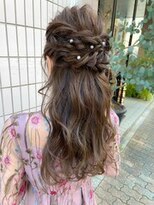 シェル(SHEL+L)&nbsp;ロングスタイルお呼ばれハーフアップ