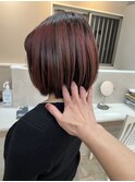 【aslan】アンブレラカラー/レッドカラー/ボブ/レイヤーボブ