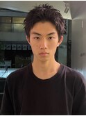 men'sスパイキーショートフェザーパーマニュアンスパーマ/新宿