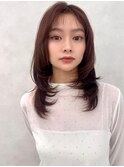 レイヤー/ネビージュ/韓国ヘア/イメチェン/縮毛矯正/中野/