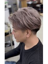 サロンドリップス&nbsp;大人メンズショート＋ダブルカラー（ブリーチ＋髪質改善カラー）