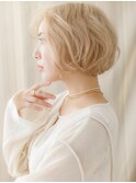 ハイトーンカラーニュアンスパーマショートボブZ北浦和10代20代