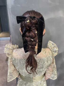クレオヘアフィーカ(CLEO hair fika) ポニーテールアレンジ