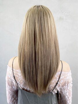 アルバム 銀座(ALBUM GINZA) ロングミルクティーブリーチハイトーンba561261