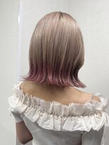 シエ バイ ケンジ 湘南台(sie by KENJE)&nbsp;#ミルクティーベージュとピンクエンドカラー♪