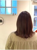 オリーブグレー/小顔に見せるヘア/ココアベージュ/縮毛矯正