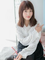 アルバハナレ 横浜(αlba HANARE)&nbsp;関内/髪質改善/ショコラブラウン×ナチュラル鎖骨ミディアムa