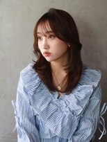 ギフト(GIFT)&nbsp;ロングレイヤーヘア　シースルーバング