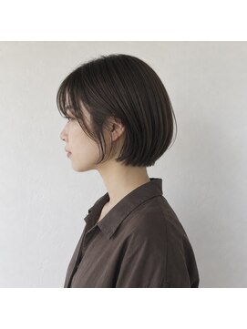 アンリエラ(Unliera) ショートボブ/丸みショート/ダークアッシュ/松山美容室
