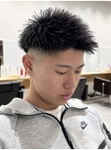 MEN’S HAIR/サーフカール/刈り上げセンターパート/京都駅