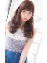 アンジュ ヘアー(Ange hair)&nbsp;マーメイドアッシュ　耳かけ　無造作カールスタイル