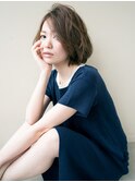 【無造作ウェーブ】の小顔ヘア