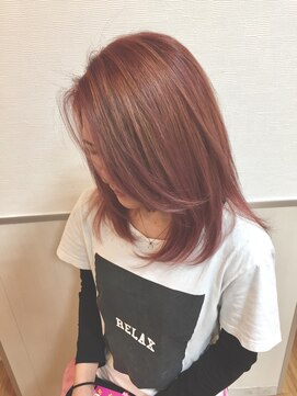 ルシード スタイル レクラ 栄生店(L'UCIDO STYLE L'eclat) ピンクカラー