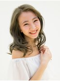 ☆LOCO☆センターパートの外国人風マーメイドアッシュ