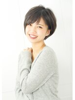 ルエ(rue)&nbsp;【30代・40代】大人かわいい小顔ひし形ショートボブ