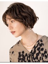 サロン 紫花 &nbsp;ショートボブ×ラフパーマ